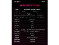 Клавиатури ATK Gaming Mechanical Keyboard RS6 Ultra - 8K, White Shadow 