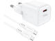 Зарядни устройства Acefast  Fast Charge Wall Charger A73 mini PD20W GaN (1xUSB-C) EU, с кабел