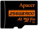 Карти памет 256GB Apacer microSDXC UHS-I U3 V30 A2, с адаптер