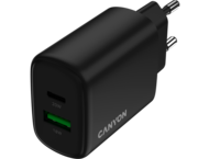Зарядни устройства Canyon OnCharge 200 20W 1xPD 1xQC EU Black