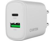 Зарядни устройства Canyon OnCharge 200 20W 1xPD 1xQC EU White