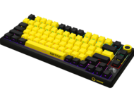Клавиатури LORGAR KBP7075W, Wireless, Black/yellow, EN layout