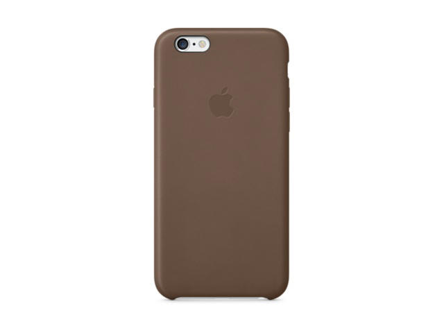 Калъфи Apple iPhone 6 Leather Case кaфяв