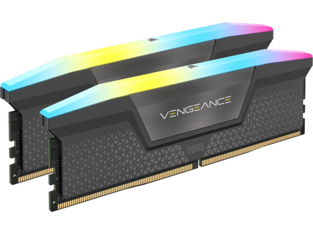 Оперативна памет 48GB (2x24GB) DDR5 6000 MT/s Corsair VENGEANCE RGB Gray