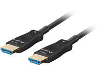 Кабели и Адаптери Lanberg HDMI M/M v2.1 кабел 100 м оптичен черен aoc