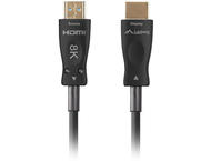 Кабели и Адаптери Lanberg HDMI M/M v2.1 кабел 100 м оптичен черен aoc