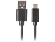 Кабели и Адаптери Lanberg USB-C(M) -> USB-A (M) 2.0 cable 1.8m, Black QC 3.0 premium