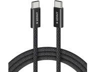 Кабели и Адаптери Anker Zolo USB C to USB C 240W Braided Fast Charging Cable A8060, Black