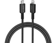 Кабели и Адаптери Anker 322 PowerLine USB C to Lightning Cable 0.9m 60W Cable A81B5, Black