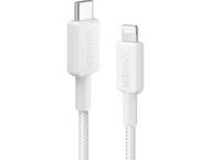 Кабели и Адаптери Anker 322 PowerLine USB C to Lightning Cable 0.9m 60W Cable A81B5, White