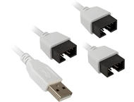 Кабели за компоненти Lian Li PW-U2TPAW USB 2.0 1-to-3 Hub