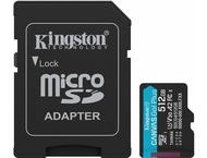 Карти памет 512GB microSDXC Kingston Canvas Go Plus Gen4