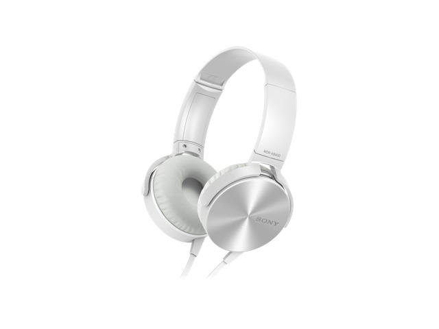Слушалки Sony MDR-XB450AP, в бяло