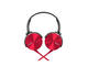Слушалки Sony MDR-XB450AP, в червено
