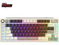 Клавиатури Royal Kludge RK L75 Mocha Grey, Cream switch