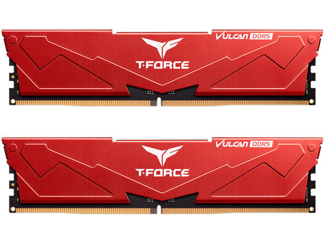 Оперативна памет 32GB (2x16GB) DDR5 6000 MT/s TeamGroup T-Force Vulcan Red