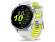 Смарт часовници Garmin Forerunner® 970 - Titanium с Whitestone корпус и Whitestone/Translucent Amp Yellow каишка 
