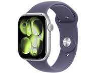 Смарт часовници Apple Watch S11 GPS 46mm Silver Aluminium Case with Purple Fog Sport Band - M/L