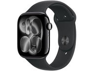 Смарт часовници Apple Watch S11 GPS + Cellular 42mm Jet Black Aluminium Case with Black Sport Band - M/L