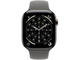Смарт часовници Apple Watch S11 GPS + Cellular 42mm Natural Titanium Case with Stone Grey Sport Band - S/M