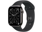Смарт часовници Apple Watch S11 GPS + Cellular 42mm Slate Titanium Case with Black Sport Band - S/M