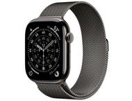 Смарт часовници Apple Watch S11 GPS + Cellular 42mm Slate Titanium Case with Slate Milanese Loop