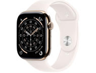 Смарт часовници Apple Watch S11 GPS + Cellular 42mm Gold Titanium Case with Light Blush Sport Band - M/L