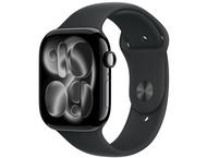 Смарт часовници Apple Watch S11 GPS + Cellular 46mm Jet Black Aluminium Case with Black Sport Band - S/M