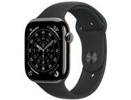 Смарт часовници Apple Watch S11 GPS + Cellular 46mm Slate Titanium Case with Black Sport Band - M/L