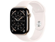 Смарт часовници Apple Watch S11 GPS + Cellular 46mm Gold Titanium Case with Light Blush Sport Band - S/M