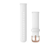 Каишки Бързоосвобождаваща се каишка - White с Rose Gold (18 мм)