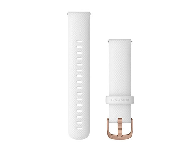 Каишки Бързоосвобождаваща се каишка - White с Rose Gold (18 мм)