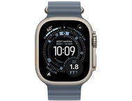 Смарт часовници Apple Watch Ultra 3 Cellular 49mm Natural Titanium Case with Anchor Blue Ocean Band