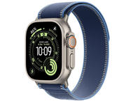 Смарт часовници Apple Watch Ultra 3 Cellular 49mm Natural Titanium Case with Blue/Bright Blue Trail Loop - S/M