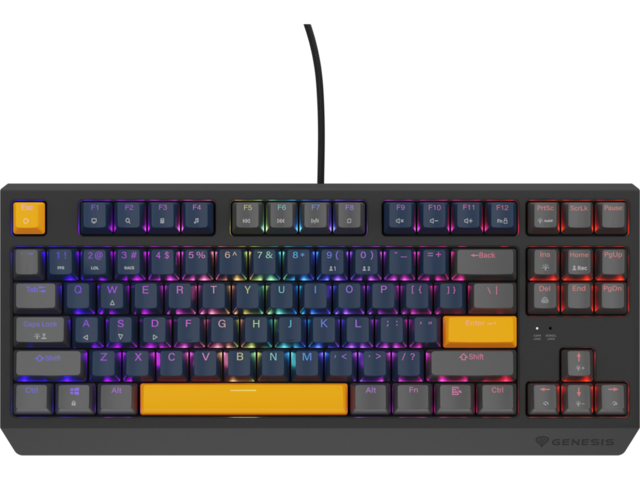 Клавиатури Genesis Thor 230 TKL Naval Blue Positive US Black Outemu Panda-с нарушена опаковка
