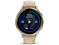 Смарт часовници Garmin  Venu® 4 - 41 мм, Lunar Gold с Light Sand кожена каишка