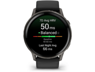 Смарт часовници Garmin Venu® 4 - 45 мм, Slate с Black силиконова каишка