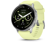 Смарт часовници Garmin Venu® 4 - 45 мм, Silver с Citron силиконова каишка 
