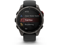 Смарт часовници Garmin fēnix® 8 Pro - 47 mm, AMOLED, Sapphire - Carbon grey DLC titanium с Black/pebble grey силиконова каишка