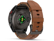 Смарт часовници Garmin fēnix® 8 Pro - 47 mm, AMOLED, Sapphire - Carbon grey DLC titanium с Chestnut кожена каишка