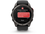 Смарт часовници Garmin fēnix 8 Pro - 51 мм, AMOLED, Sapphire - Carbon grey DLC titanium с Black/pebble grey силиконова каишка