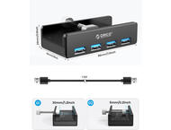USB Хъб Orico MH4PU-BK