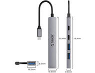 USB Хъб Orico YSB4-U2-GY-BP