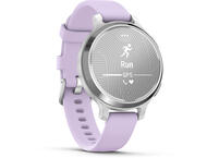 Смарт часовници Garmin Lily® 2 Active, Silver с Purple Jasmine силиконова каишка 