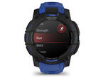 Смарт часовници Garmin Instinct 3 – 45 мм, AMOLED - Black с Bolt Blue/Black каишка 