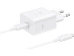 Зарядни устройства Samsung EP-T4511 45W захранващ адаптер с кабел, бял