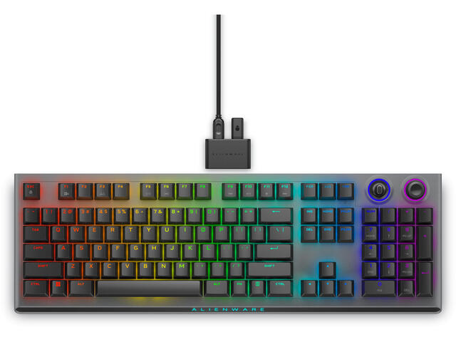 Клавиатури Alienware Tri-Mode Wireless Gaming Keyboard - AW920K (Dark Side of the Moon)