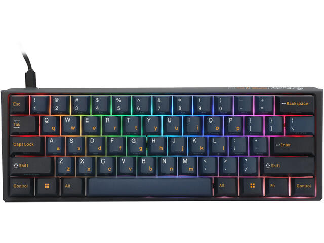Клавиатури Ducky One 3 Pro Mini Nazca Line - 8K, Cherry MX2A RGB Speed Silver [Линеен]
