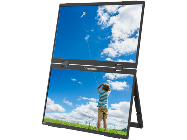 Монитори Verbatim Portable 15.6" Dual Monitor Essentials