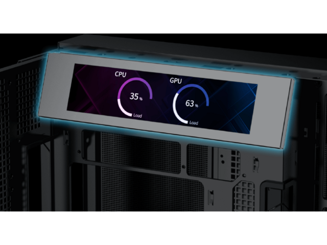 Части и аксесоари Xigmatek Екран за кутия 9 inch LCD Screen Kit for Pano II Series - Black